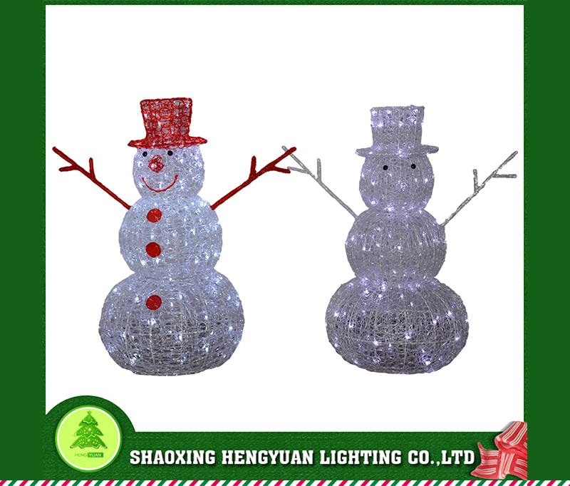 Iron frame snowman