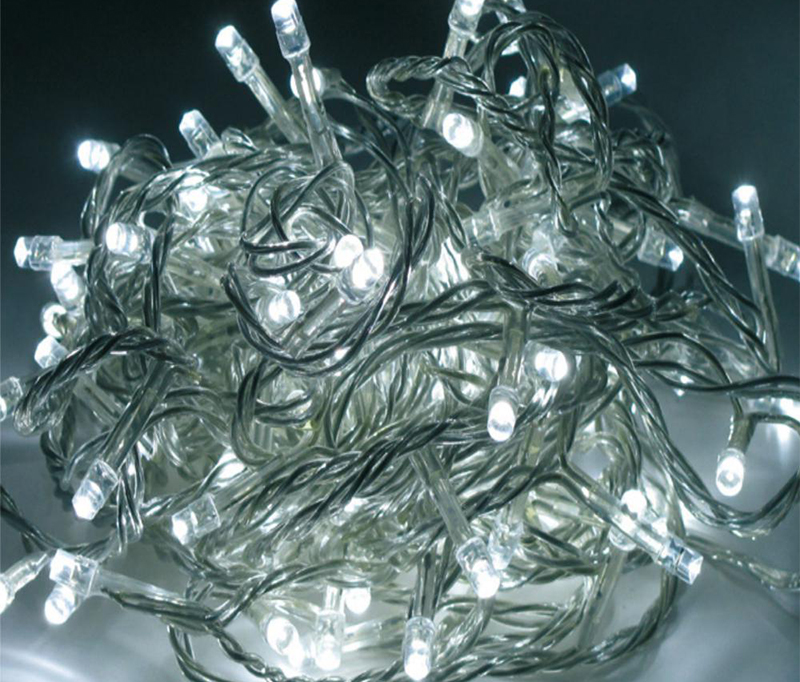 Low pressure linear Christmas light string