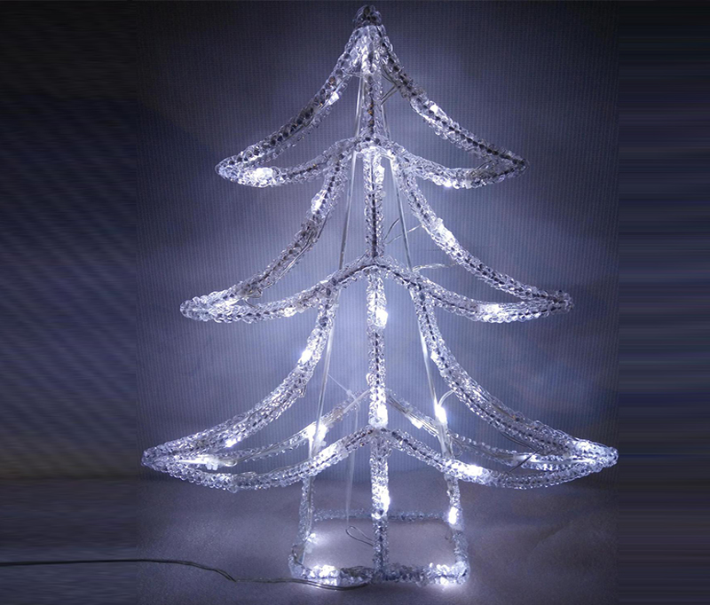 Acrylic ice flower iron wire frame Christmas tree